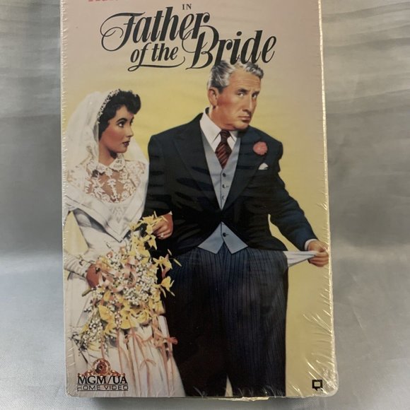 Father of the Bride VHS Tape Spencer Tracy Joan Bennett Elizabeth Taylor SEALED - Picture 3 of 12